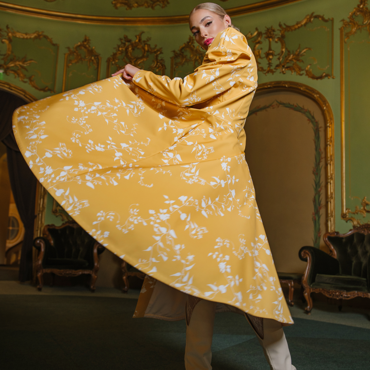 Fitted Coats with Balloon-Styled Sleeves