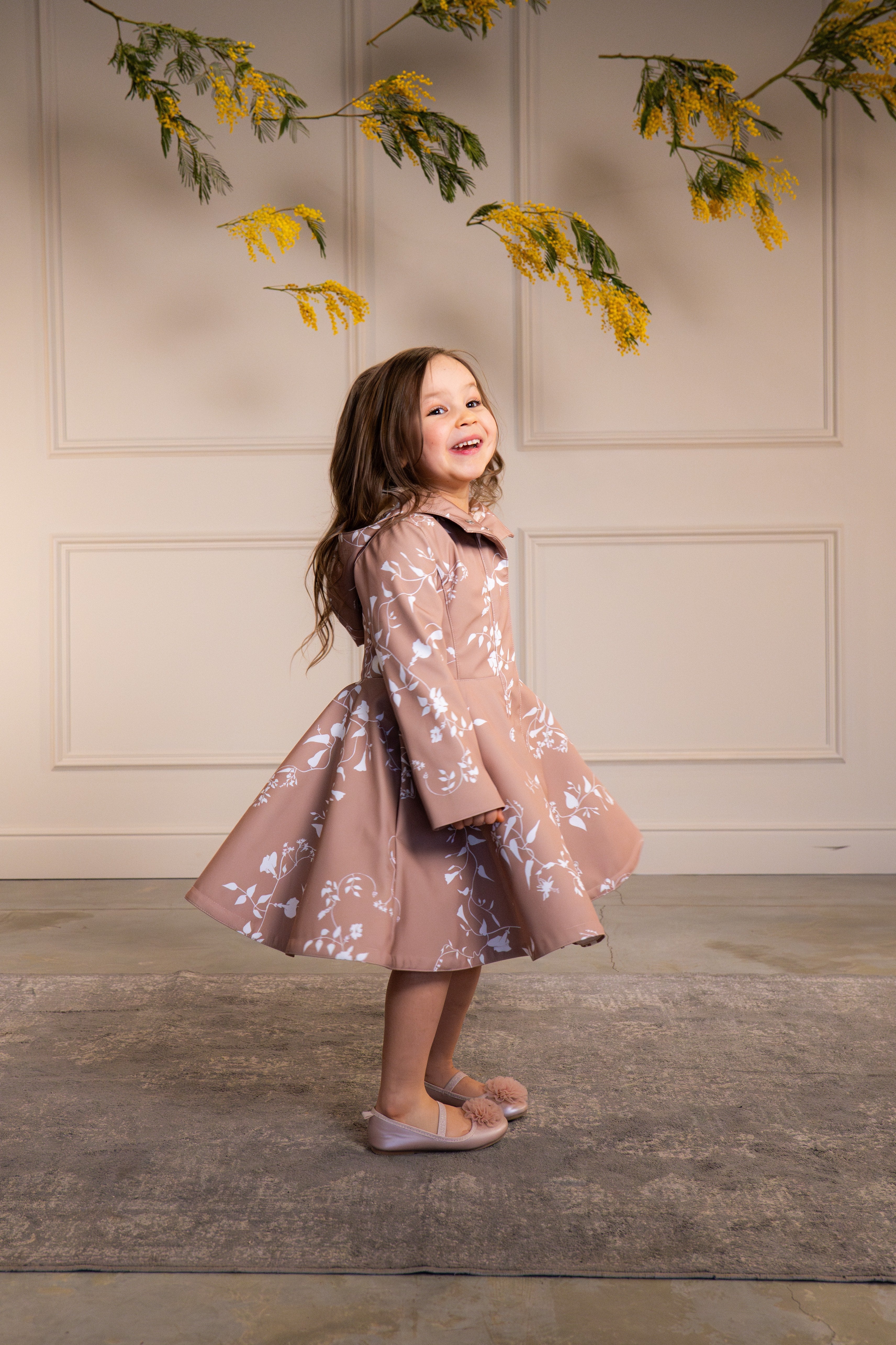 Fitted and Flared Girl Coats