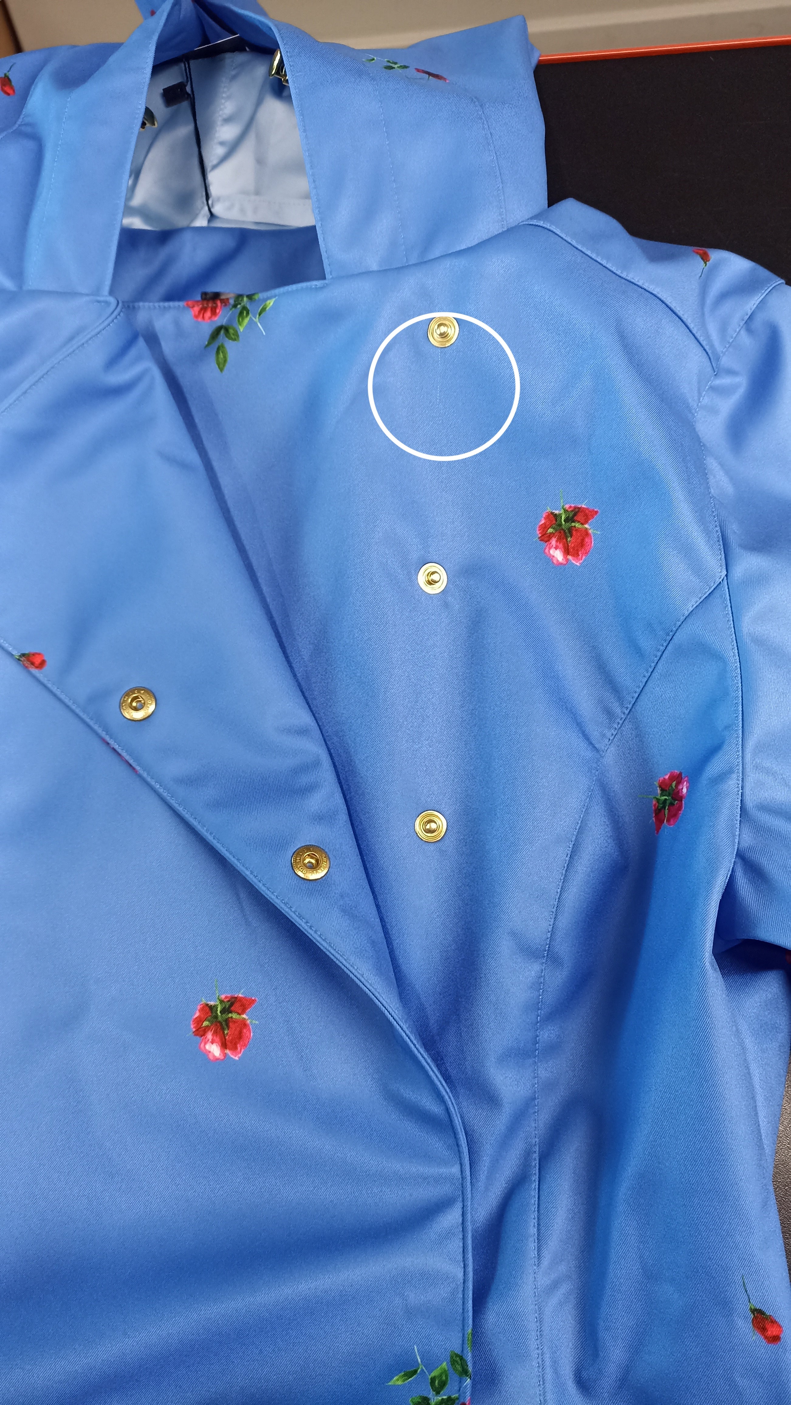 'Forget-Me-Not' coat in size S tall (with imperfection)
