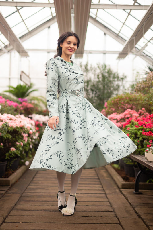 Minty Meadow Coat by RainSisters