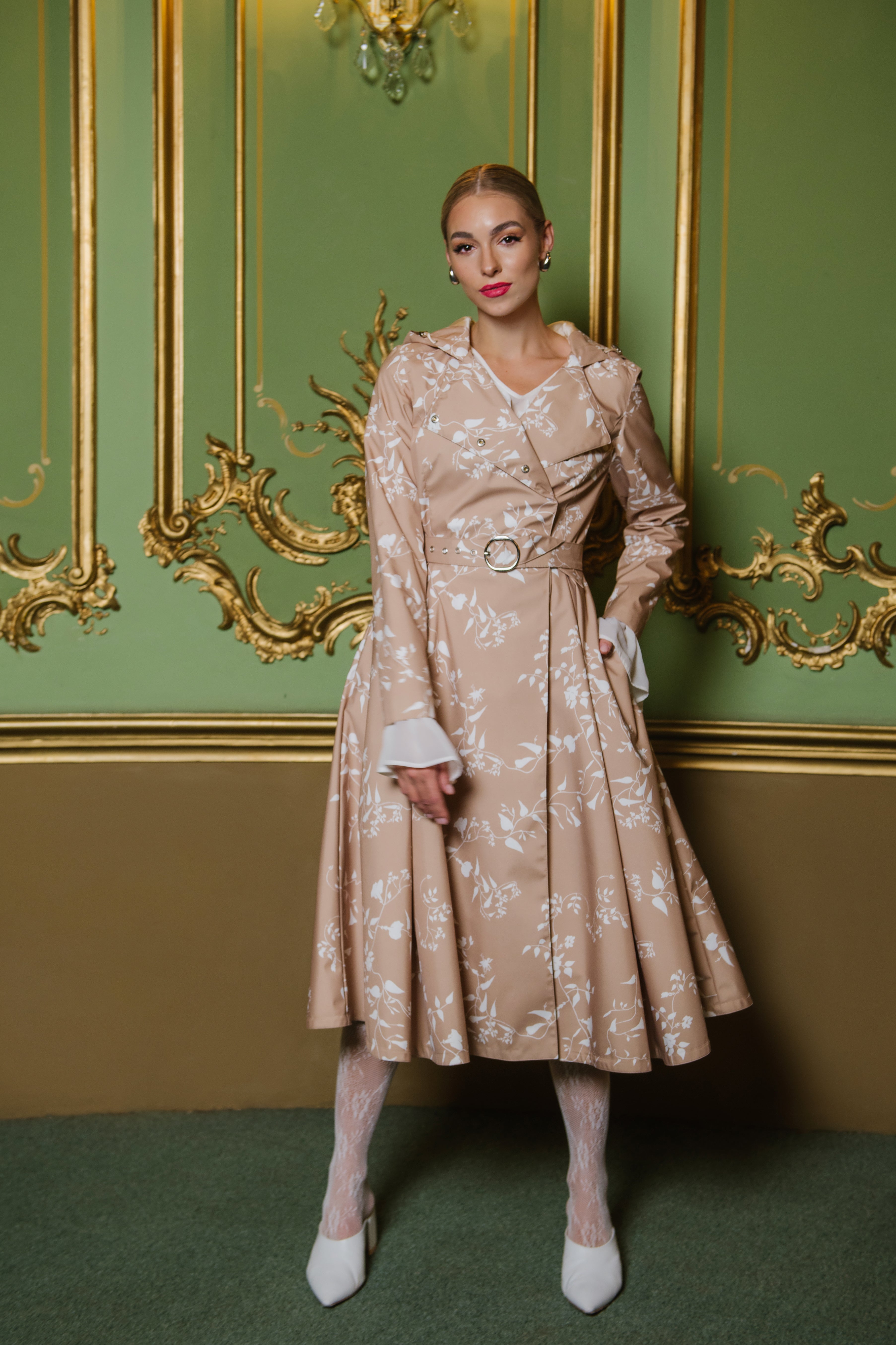 double-breasted trench coat