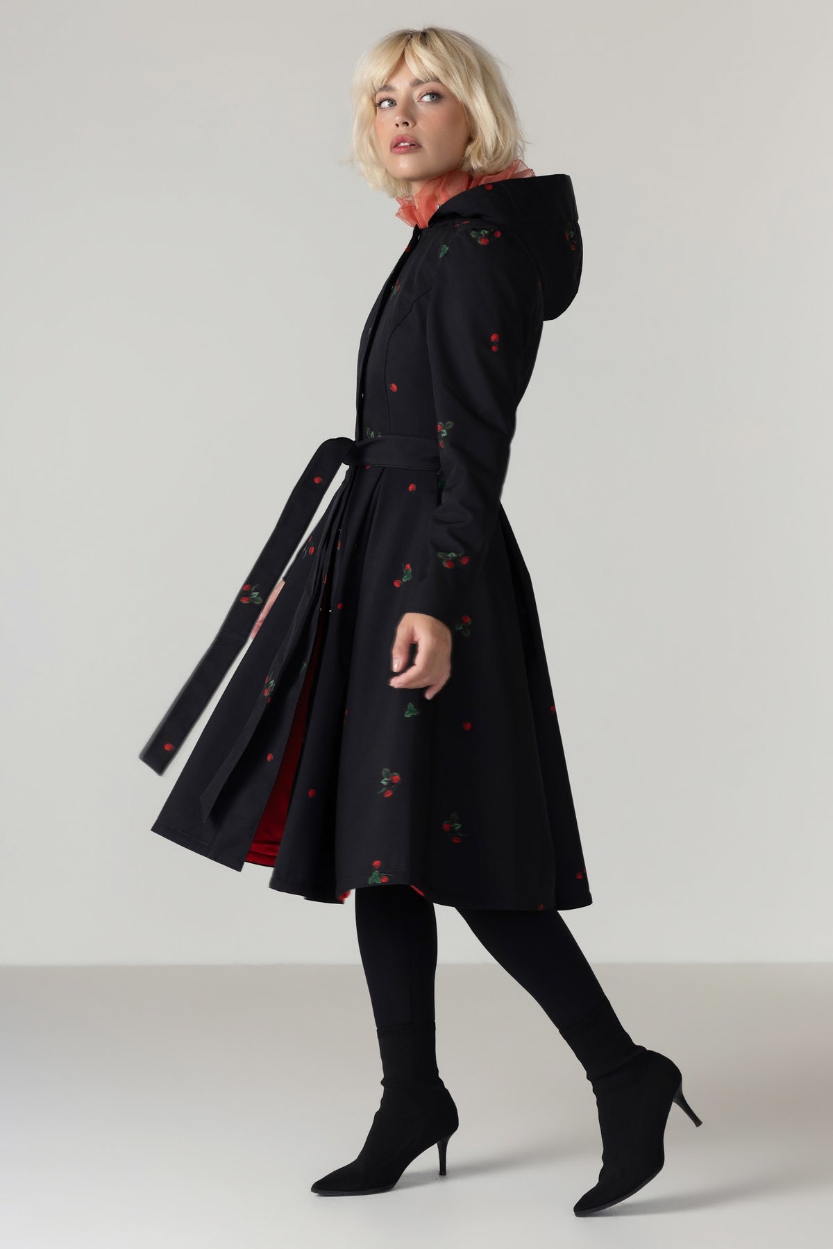 'Wild Strawberry' coat in size M petite (with imperfection)