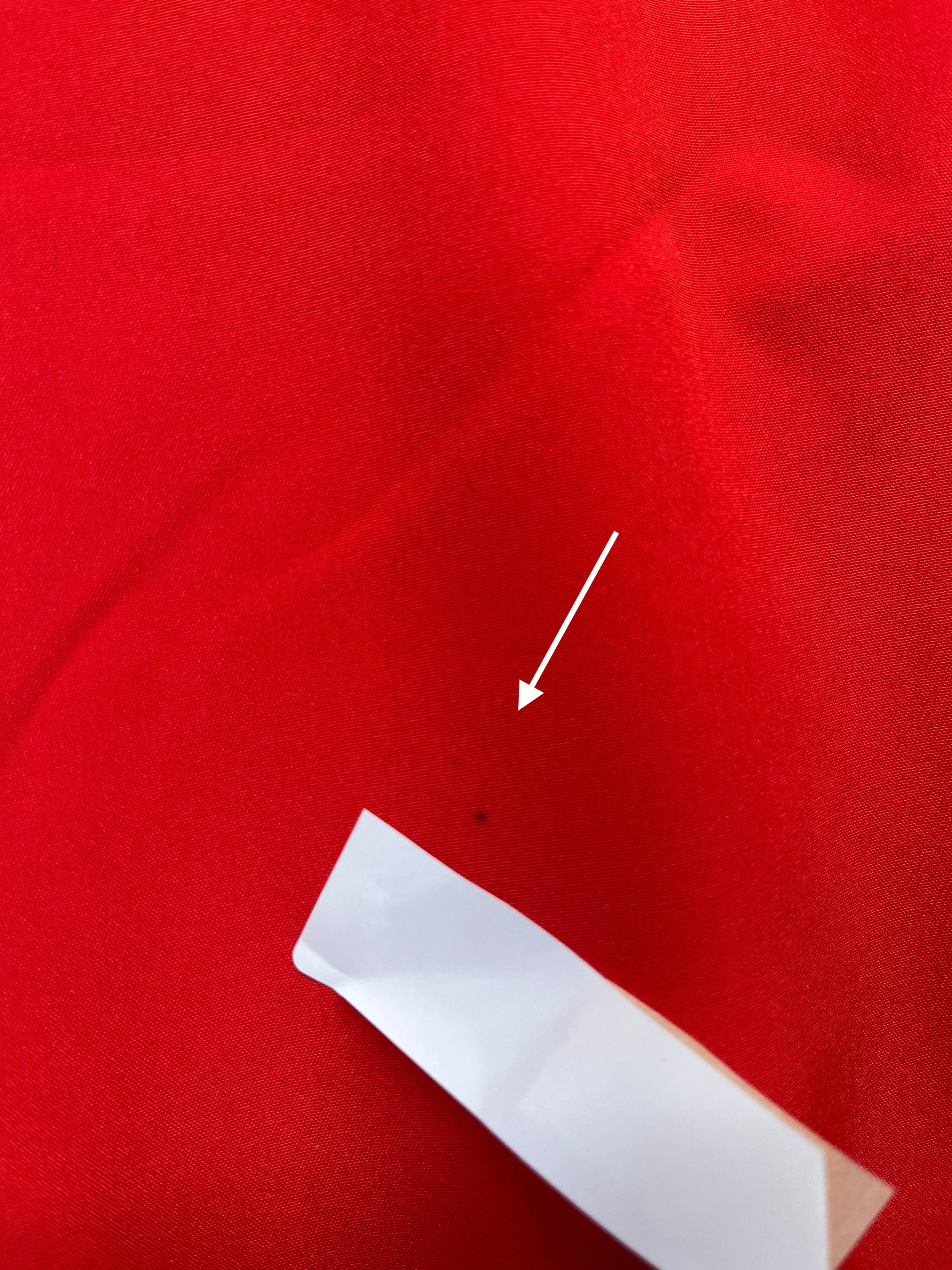 'Classic Red' coat in size 1XL long (with imperfection)