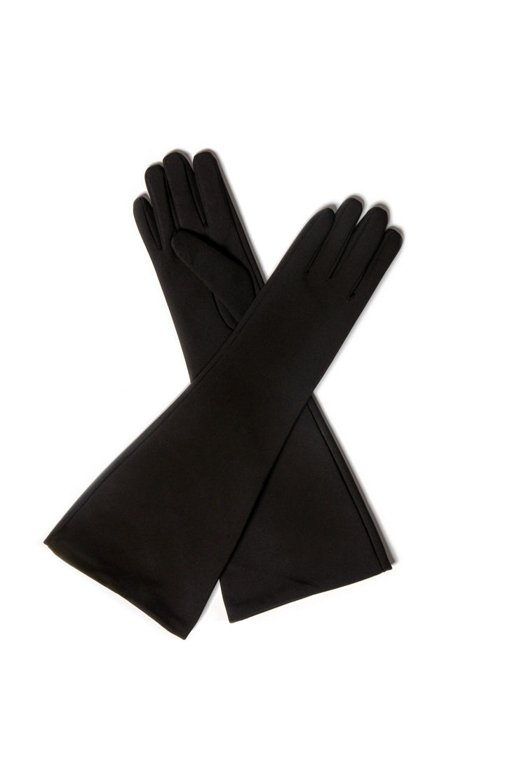 Long Black Softshell Gloves