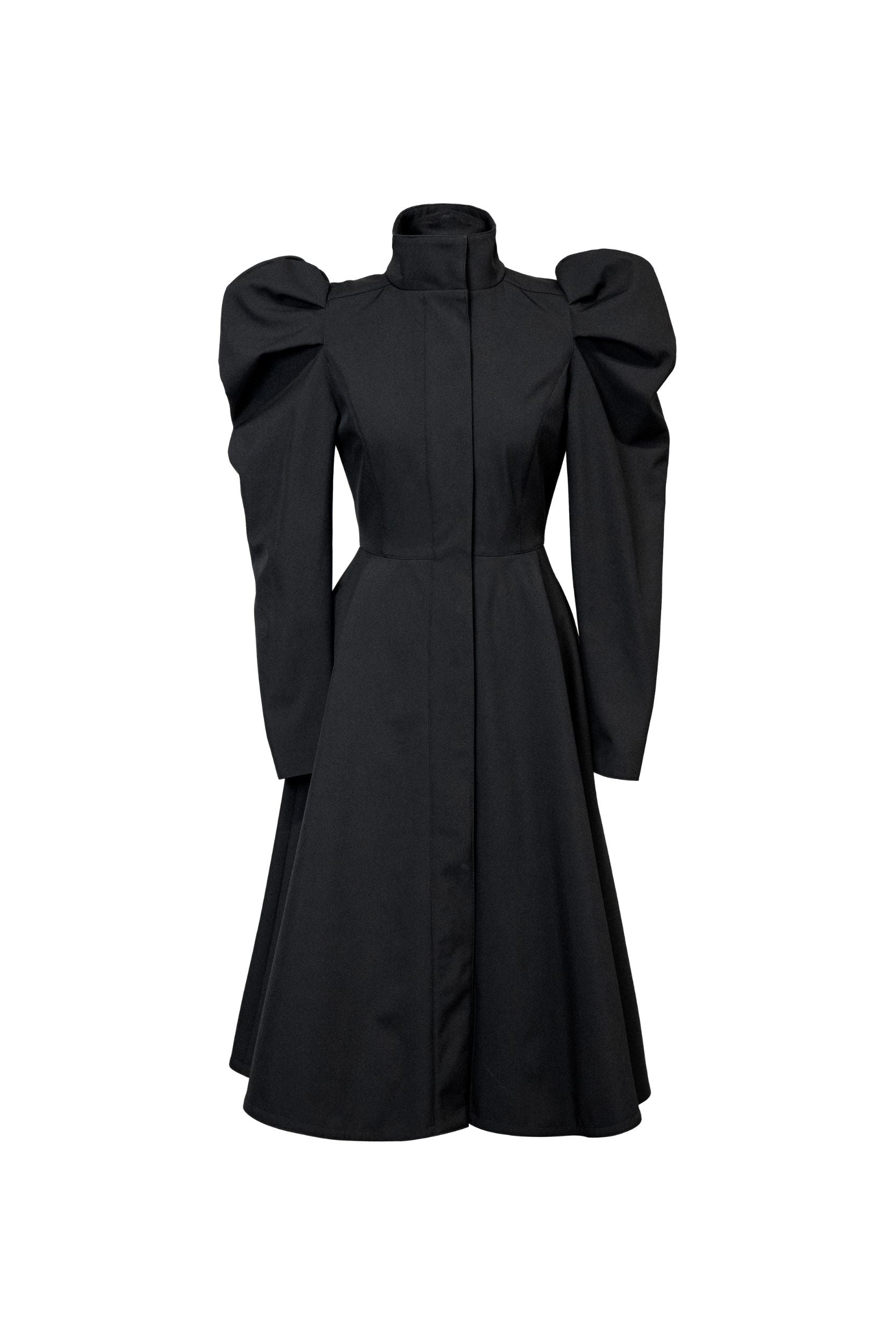 Majestic Night black women's coat on light background
