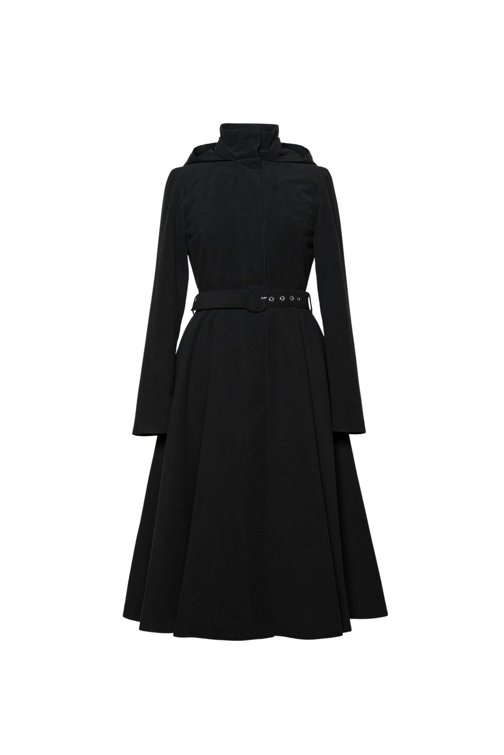 Warm Women's Single Breasted Fit and Flare Coat