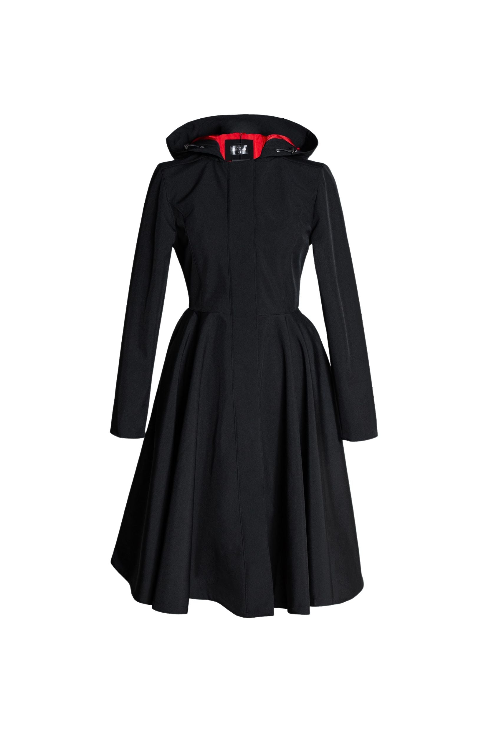 Raven Red black women's coat ion light background