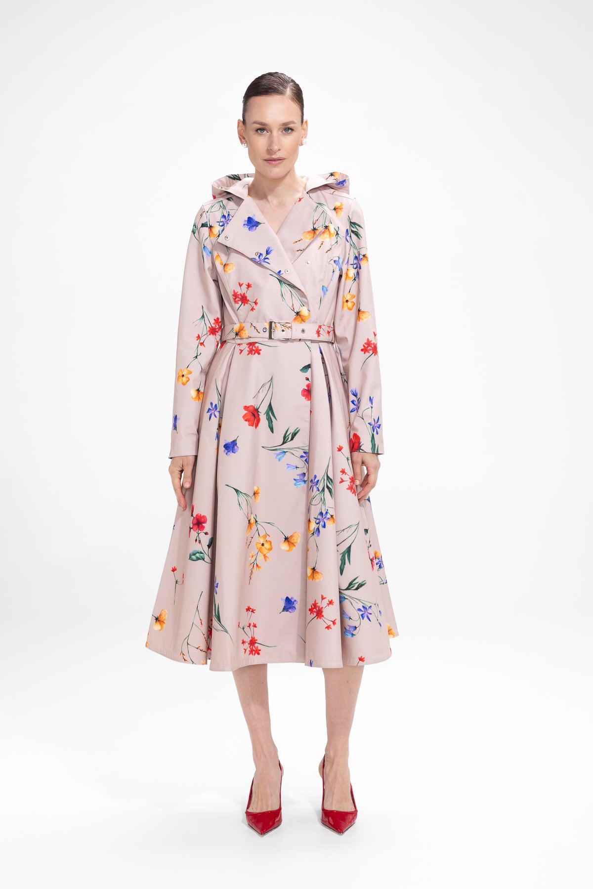 'Spring Bloom' coat in size S tall (with imperfection)
