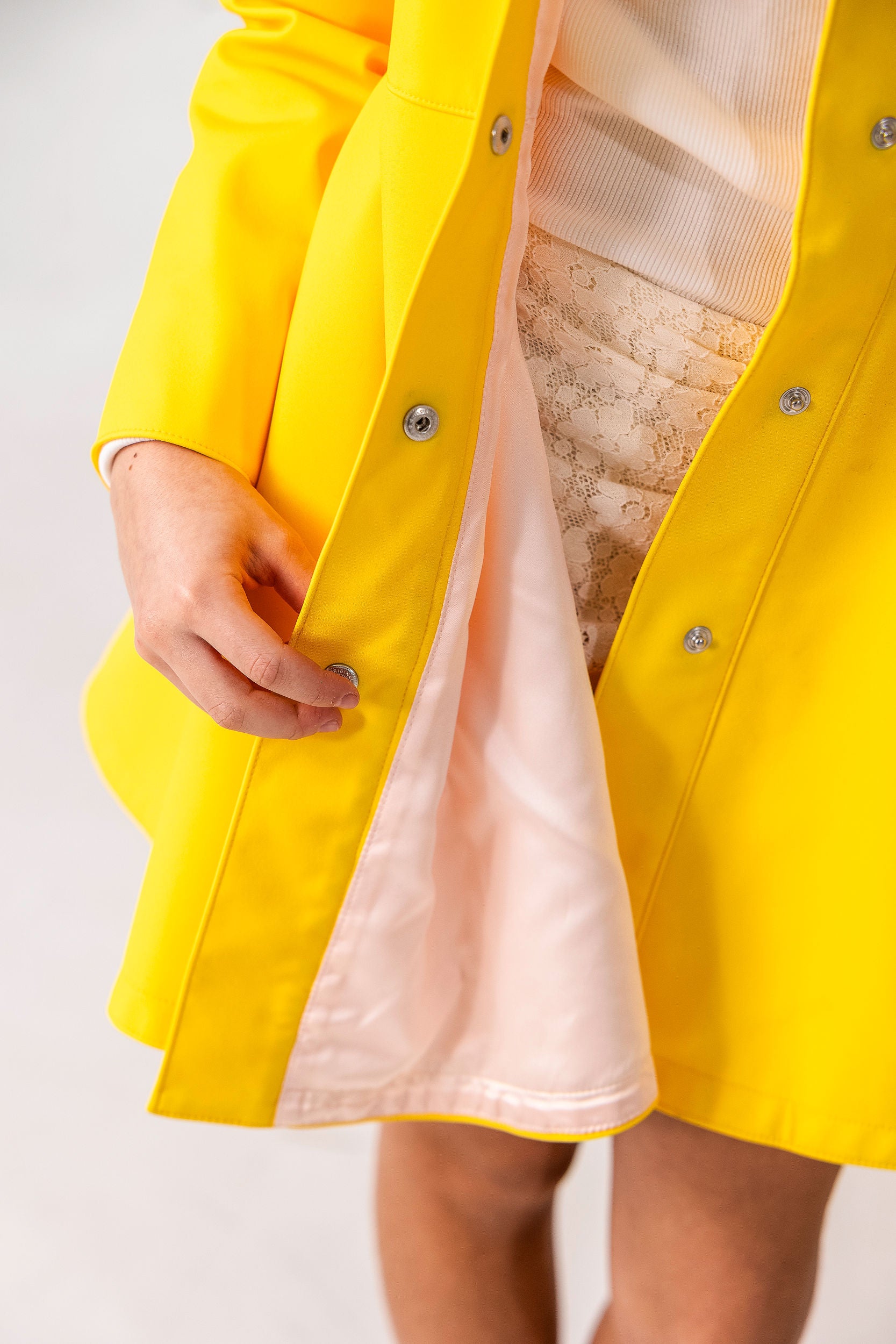 Girls' Yellow Coat with Hood | Yellow Sun