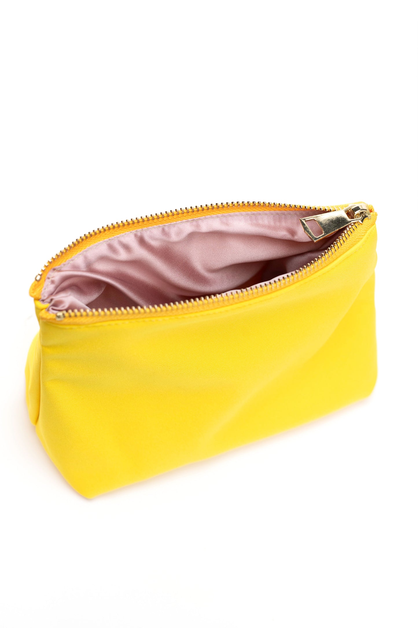 Solid Yellow Makeup Bag | Yellow Sun
