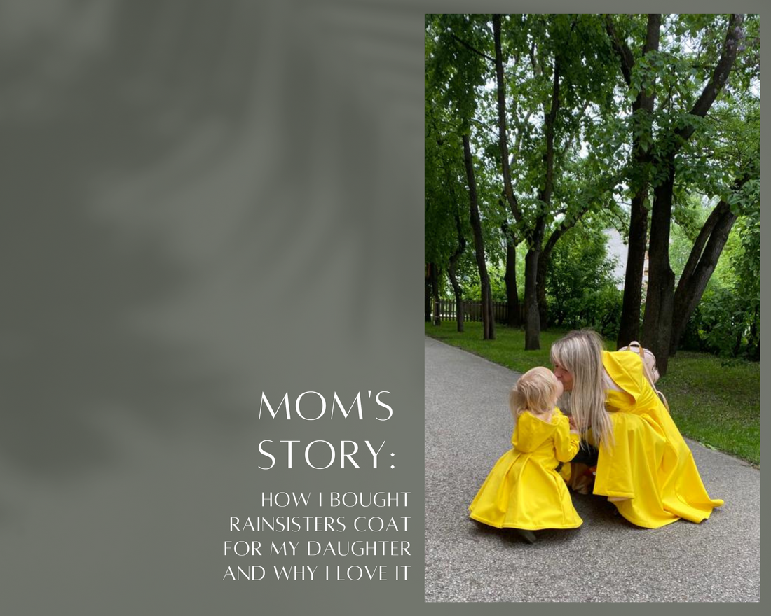 yellow mommy and me raincoat set