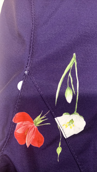 'Violet Bloom' coat in size M (with imperfection)