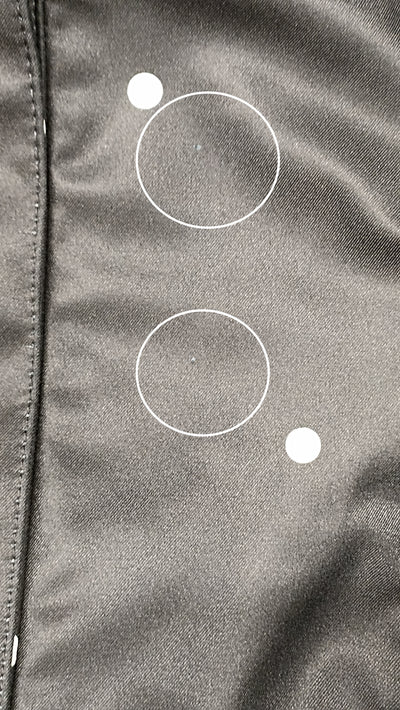 'Timeless Polka Dots' coat in size S tall (with imperfection)