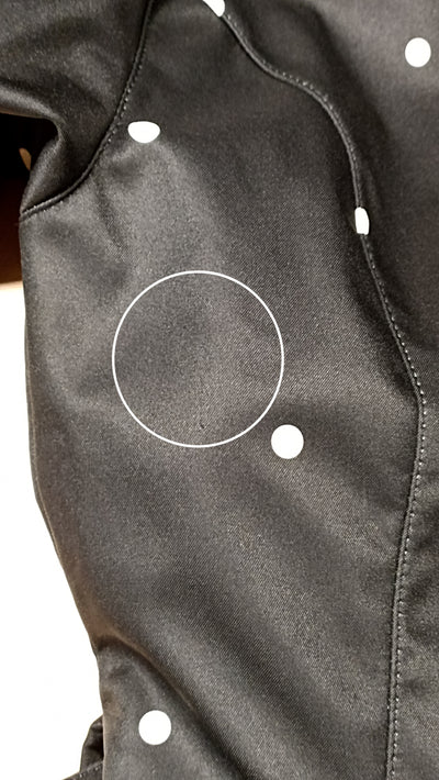 'Timeless Polka Dots' coat in size S tall (with imperfection)