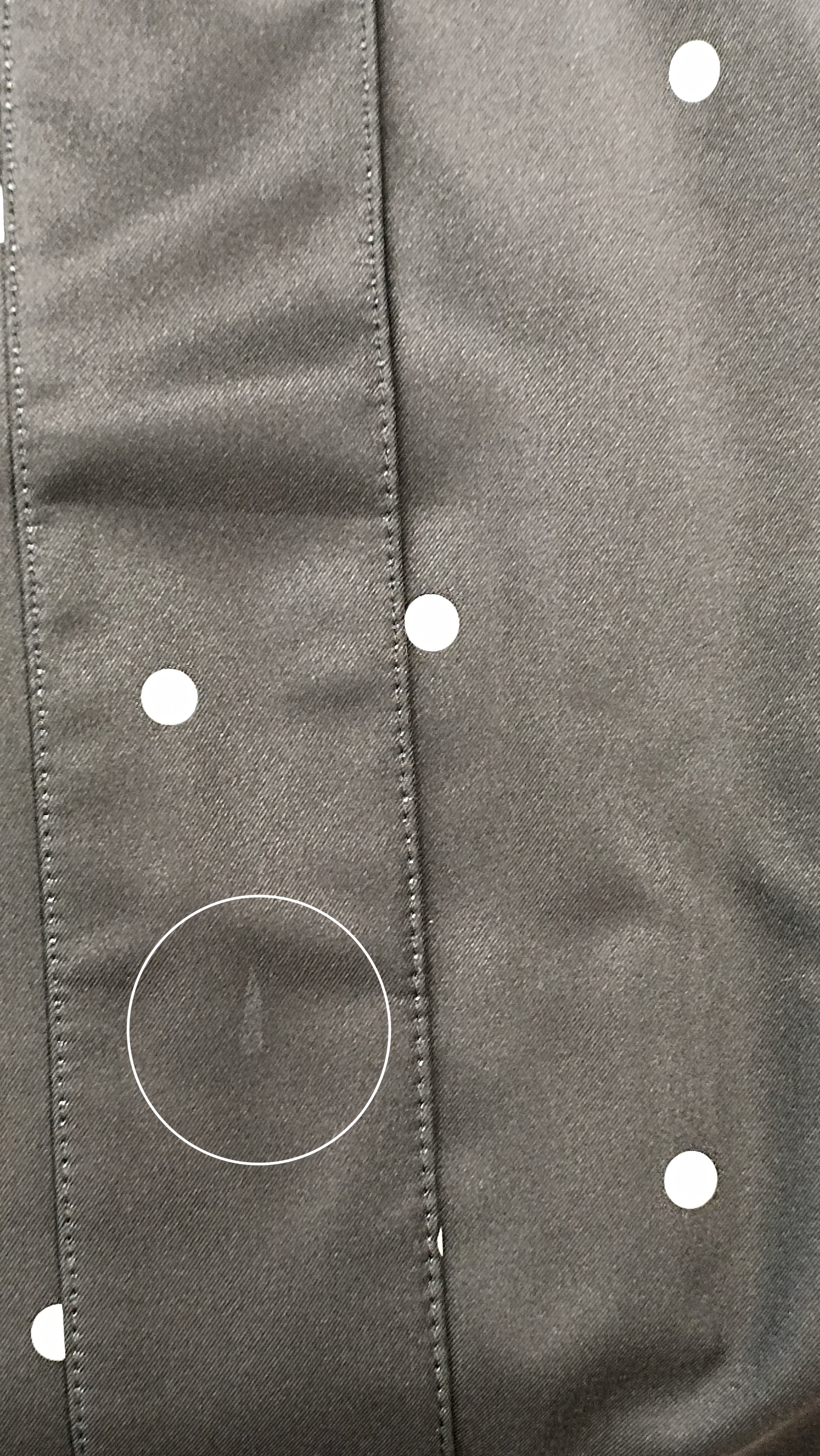 'Timeless Polka Dots' coat in size S tall (with imperfection)