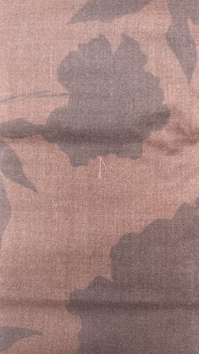 Brown Silk & Wool Scarf (with imperfection)