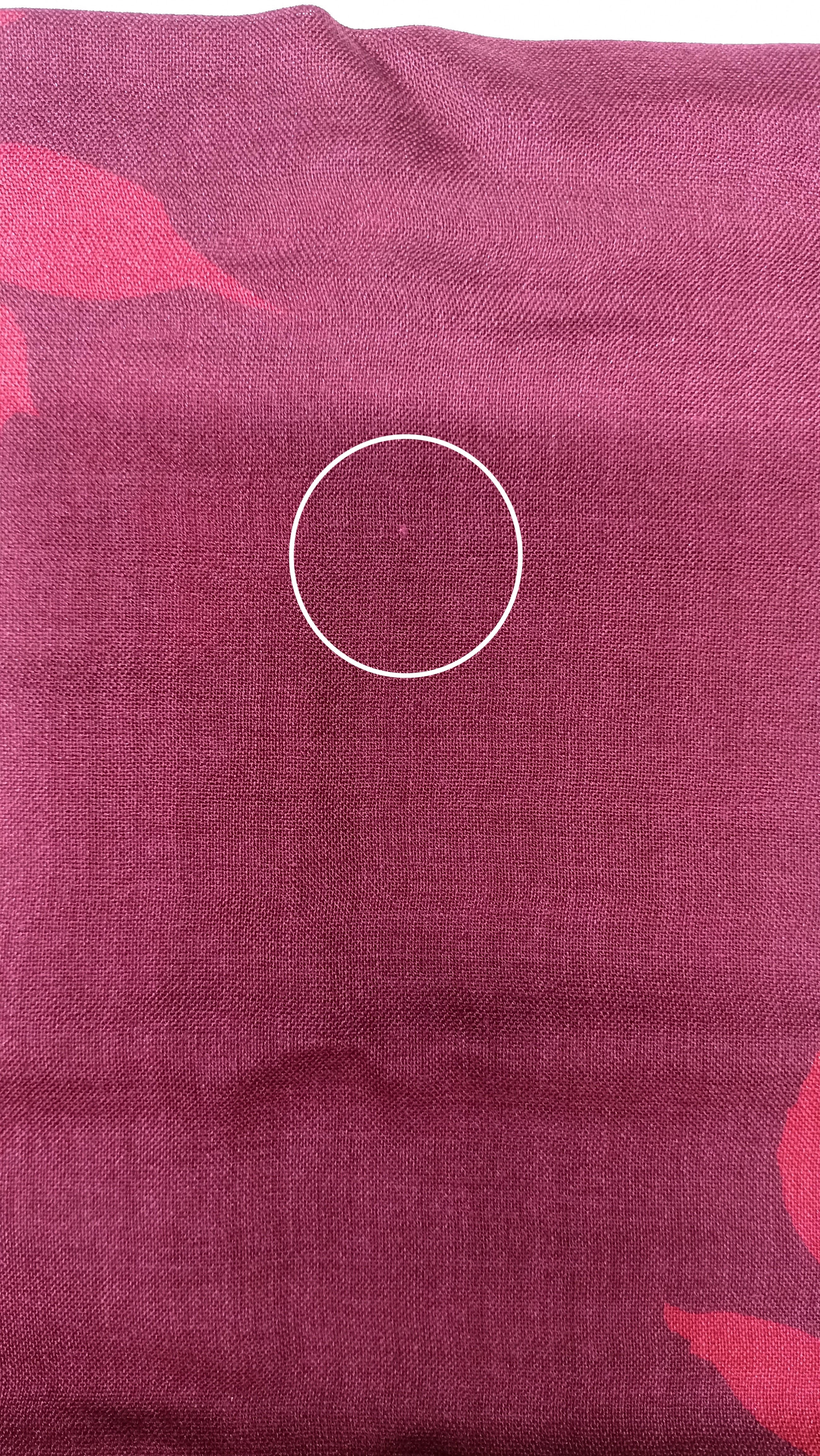 Burgundy Silk & Wool Scarf (with imperfection)