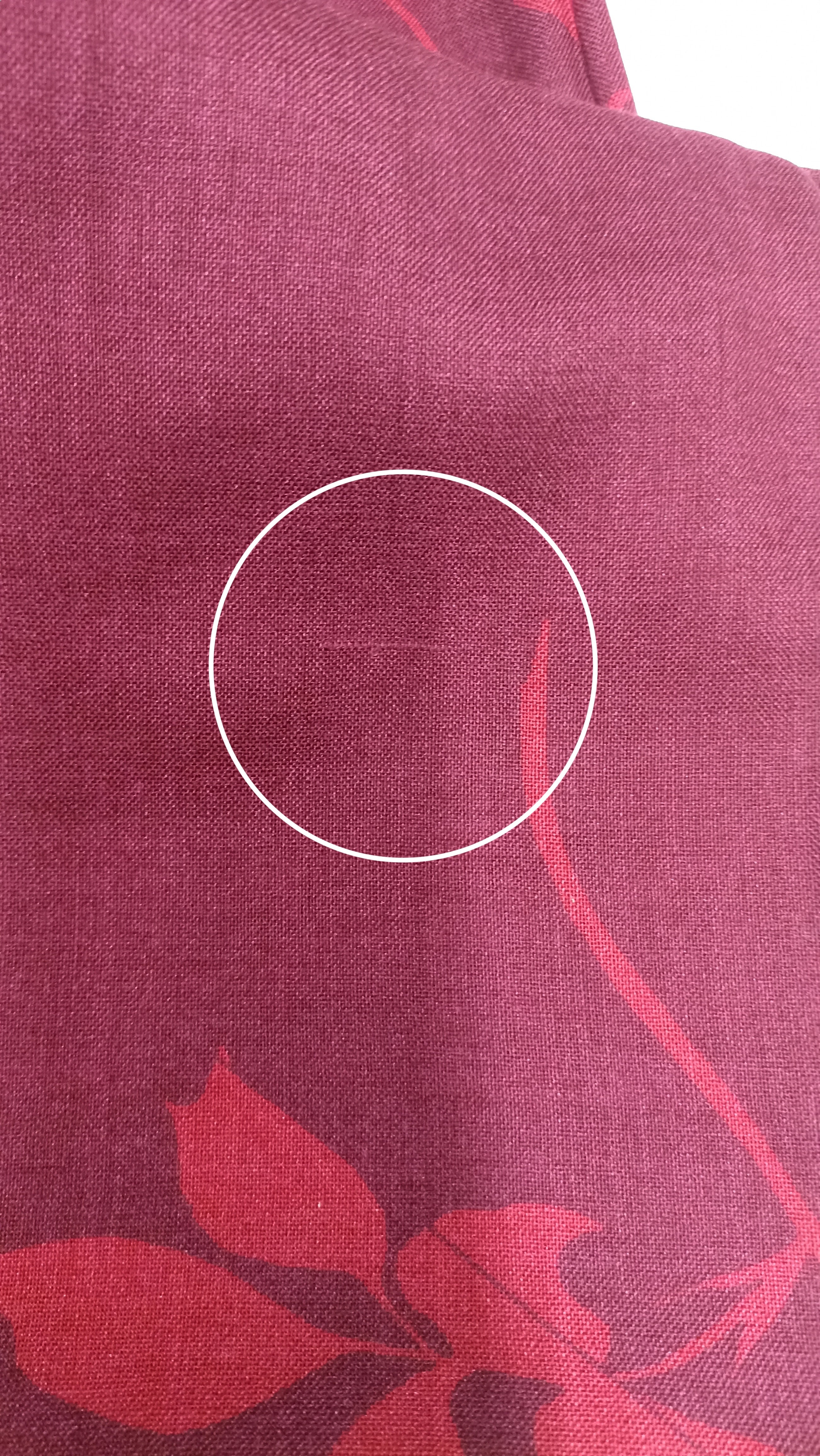 Burgundy Silk & Wool Scarf (with imperfection)