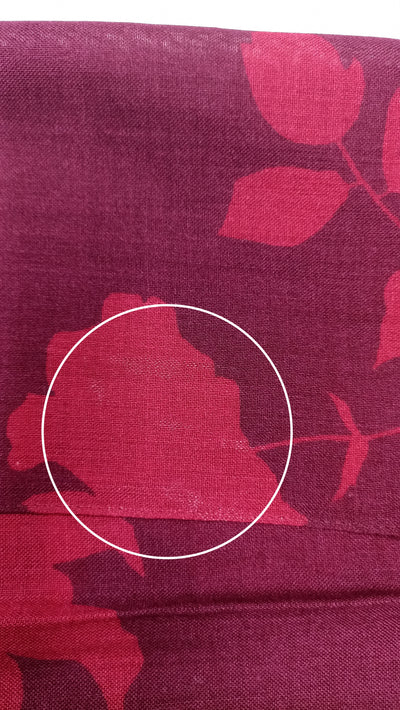 Burgundy Silk & Wool Scarf (with imperfection)