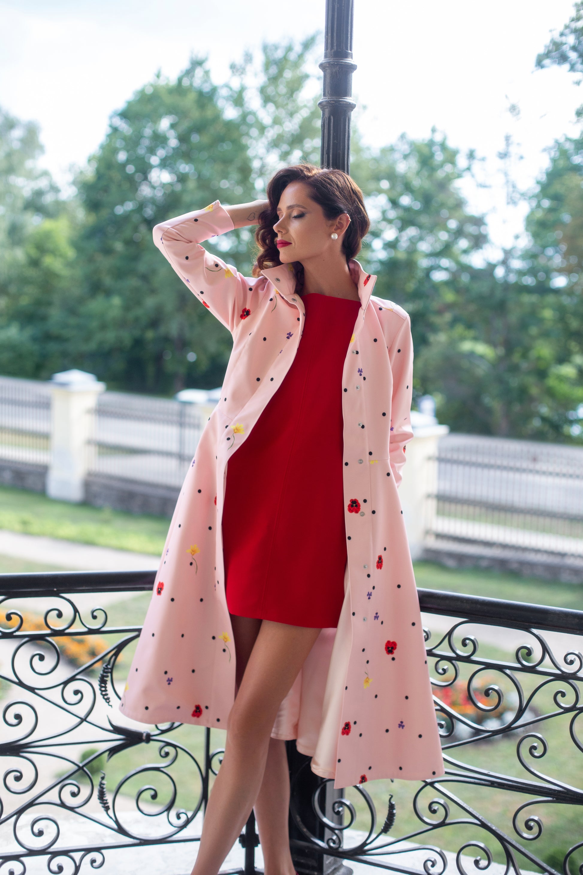 cotton candy coat in flattering silhouette 