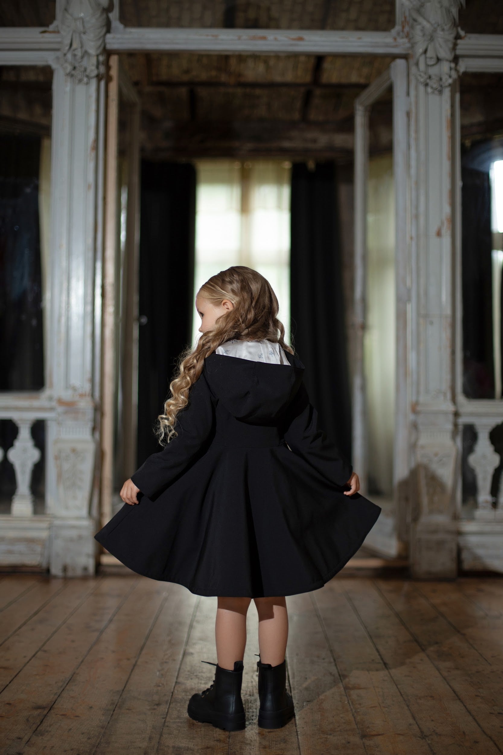 Black dress discount coat for girl