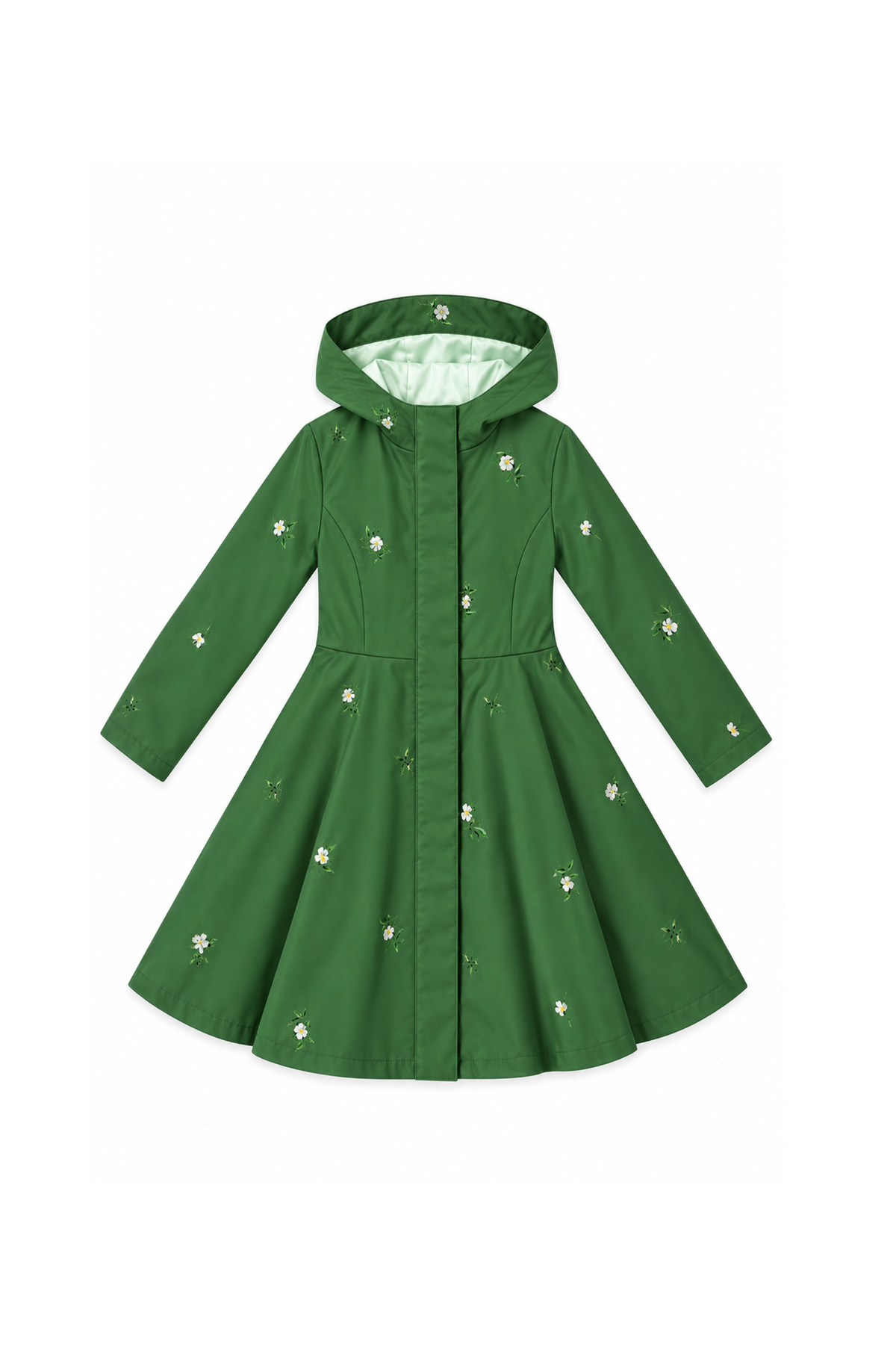 RainSisters green raincoat Primrose in Bloom