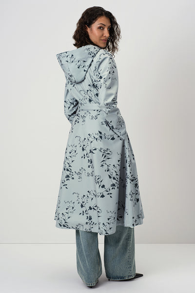 Double Breasted Trench Coat for Spring in Light Green | Minty Meadow