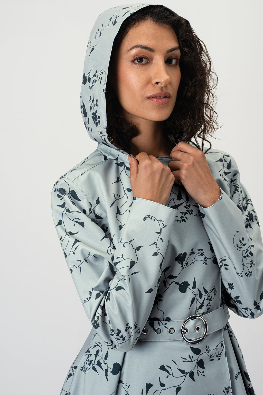 Double Breasted Trench Coat for Spring in Light Green | Minty Meadow