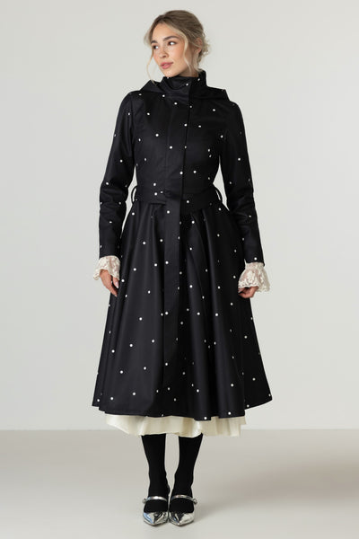 'Timeless Polka Dots' coat in size S (with imperfection)