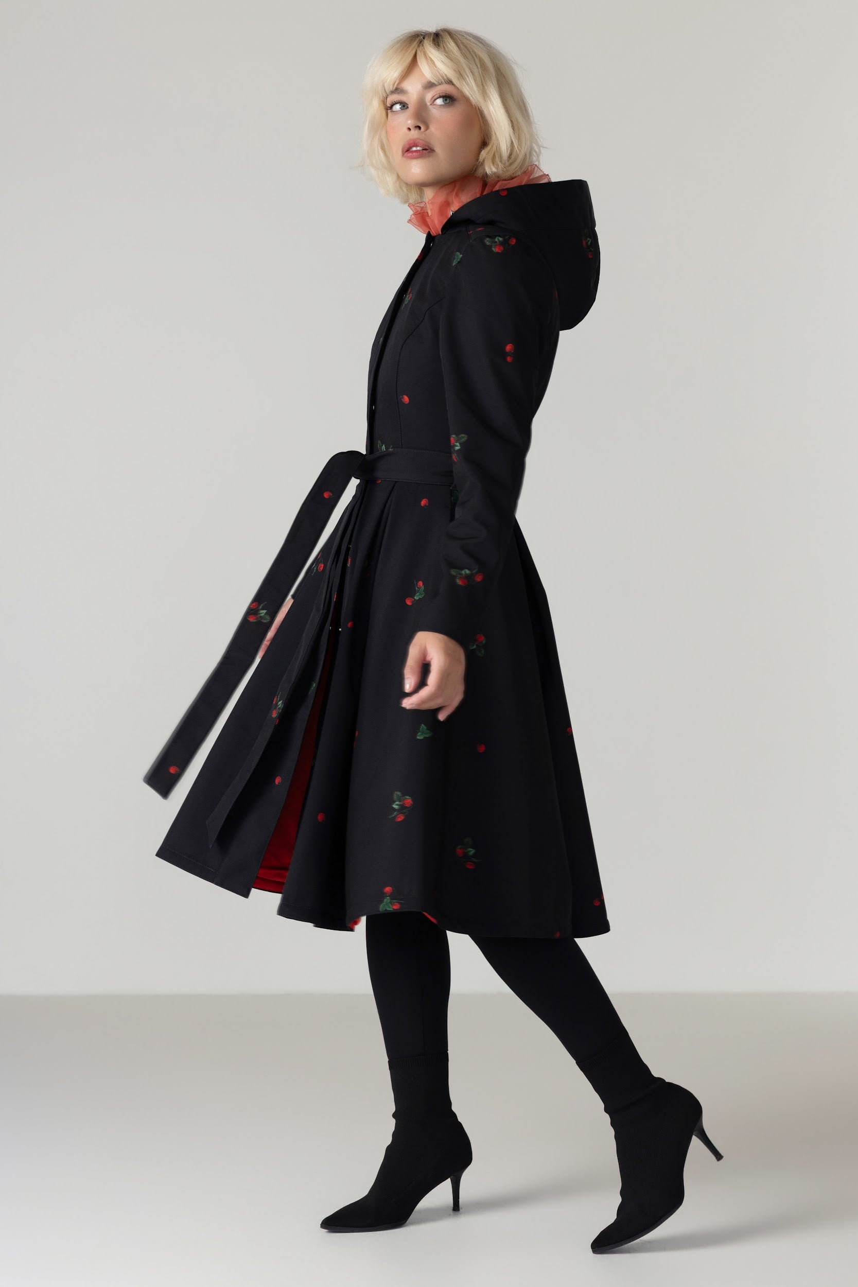 'Wild Strawberry' coat in size M petite (with imperfection)