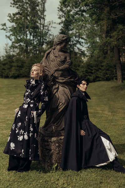 Black Cape Coat | Midnight Cape
