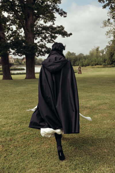 Black Cape Coat | Midnight Cape