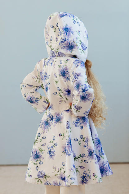 girls coat from back view