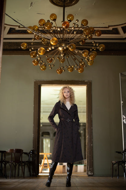 A-line coat in midi length