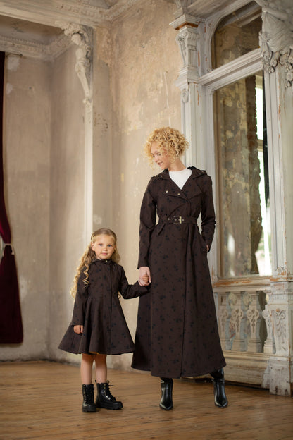 dark brown mommy and me set