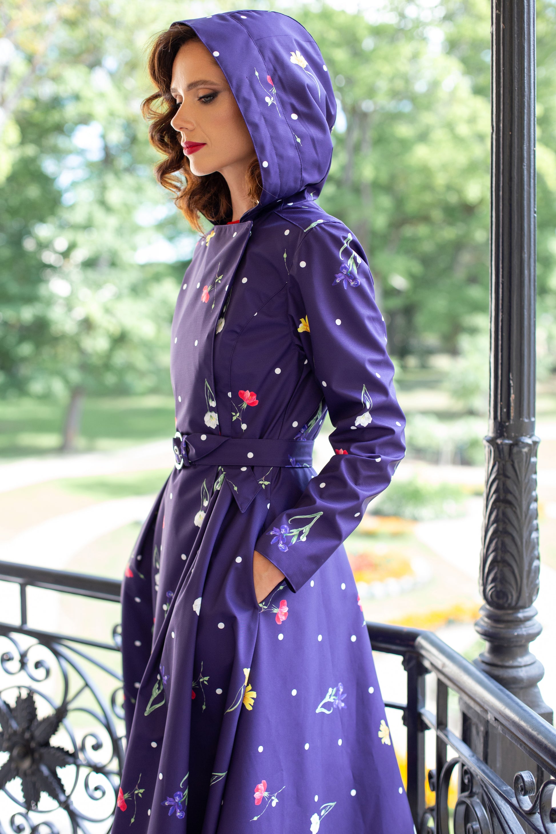 Violet Bloom coat by Rainsisters