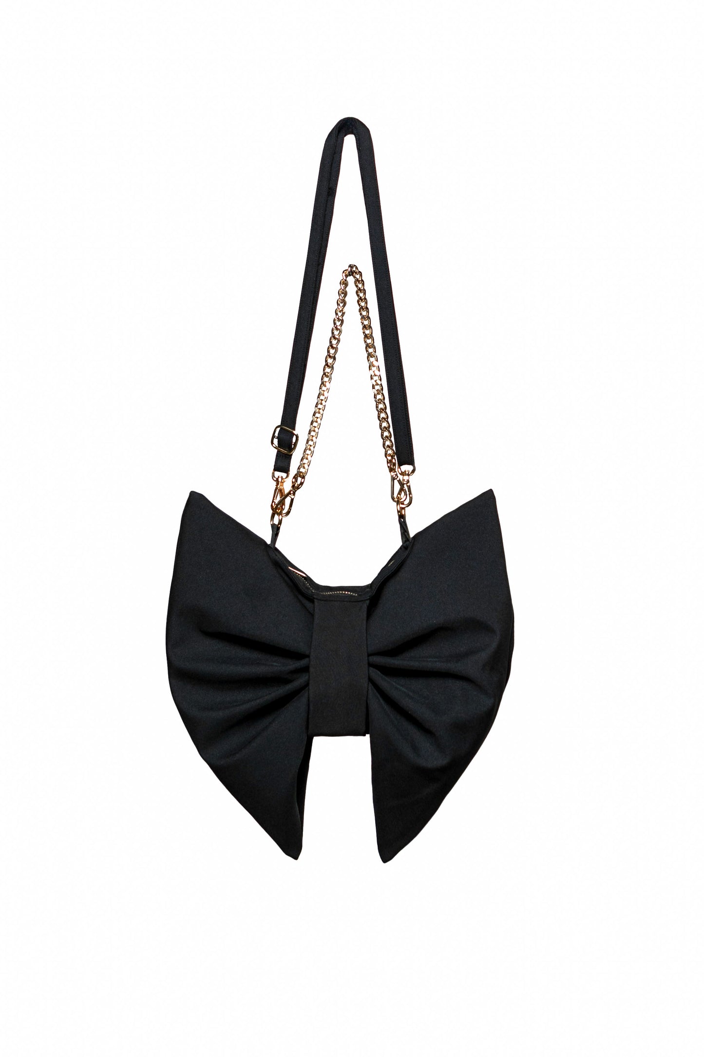 Bow Clutch Purse in Black