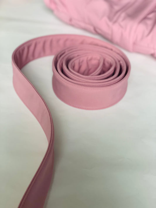 Solid pink color belt | Camille Pink