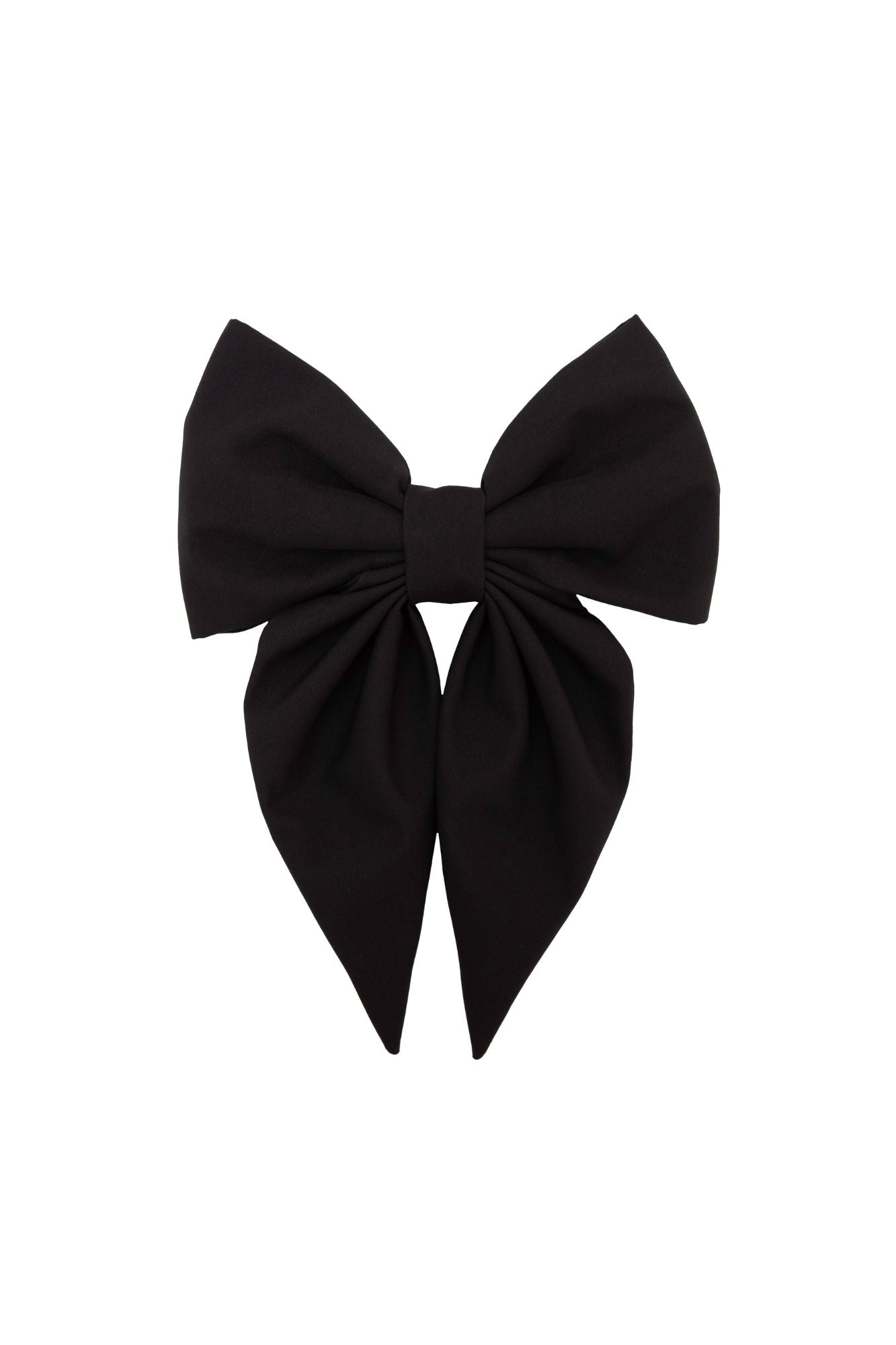 Black hairbow on a white background