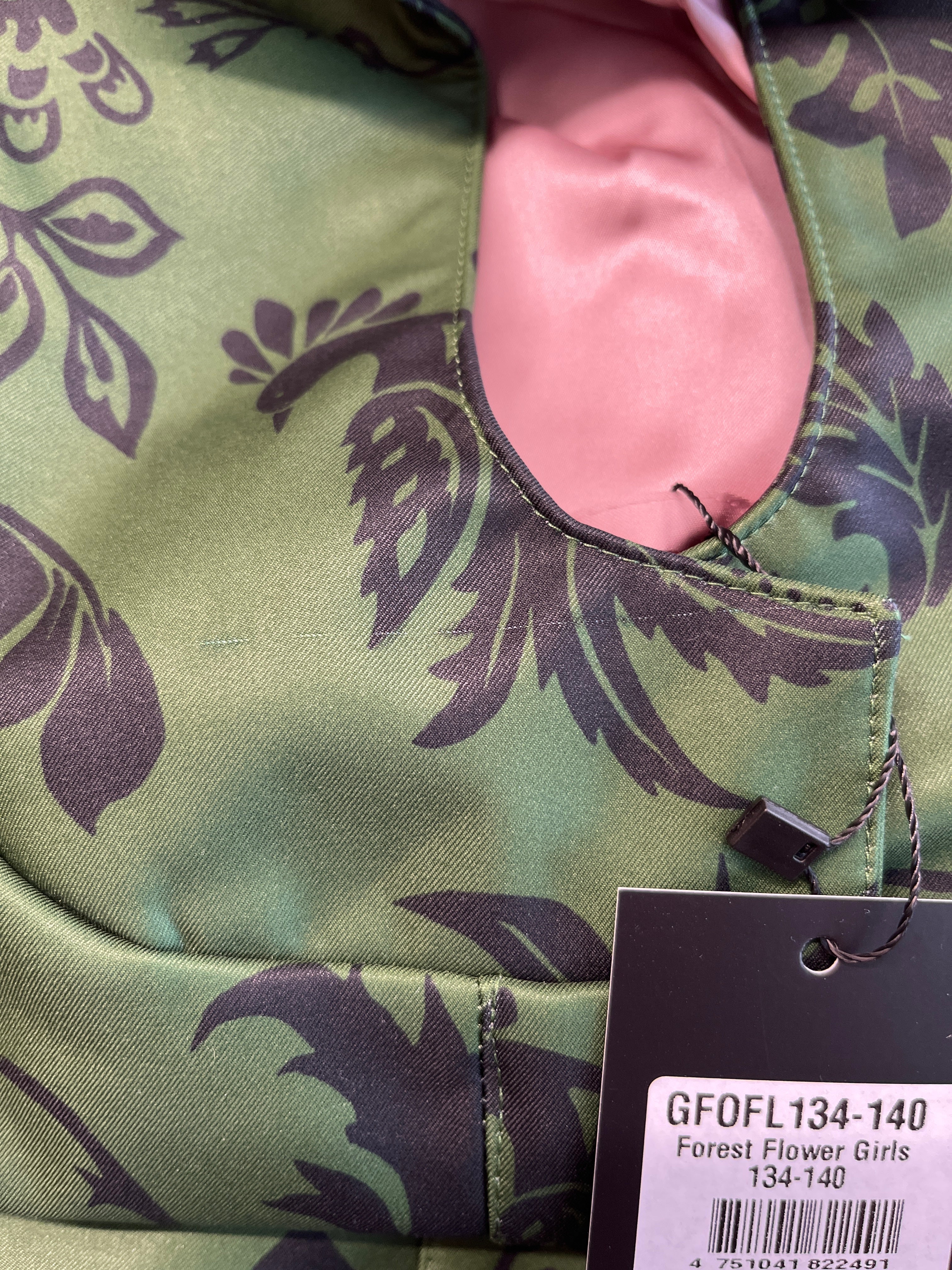 'Forest Flower' girls coat in size 134/140 (with imperfection)