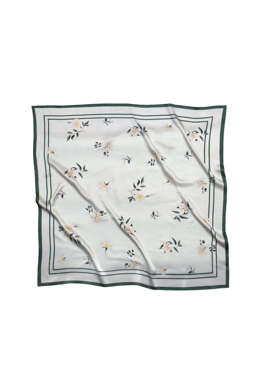 Floral patterned scarf on a white background