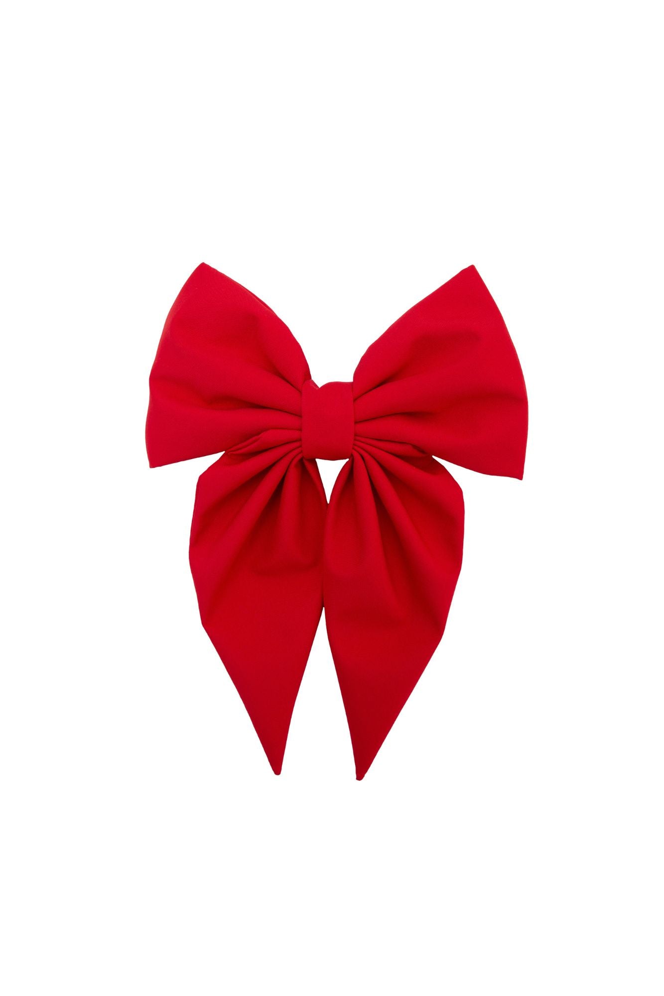 Red hairbow on a white background