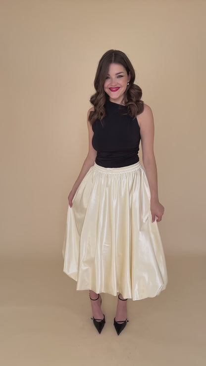 Off-White Balloon Midi Skirt