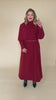 Women’s long winter maroon coat video – warm, waterproof, and elegant outerwear for cold weather.