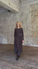 Velvet Leaves coat in maxi length