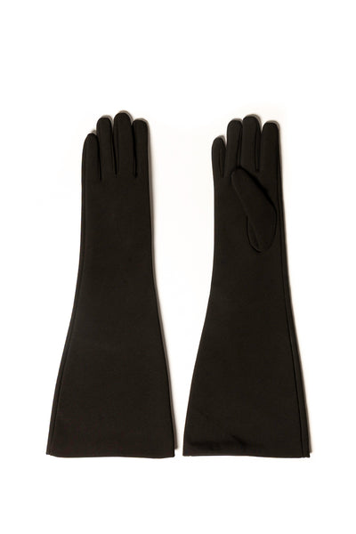 Long Black Softshell Gloves