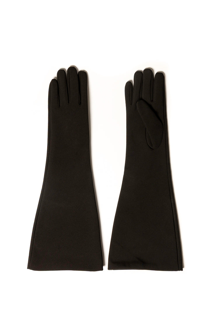 Long Black Softshell Gloves