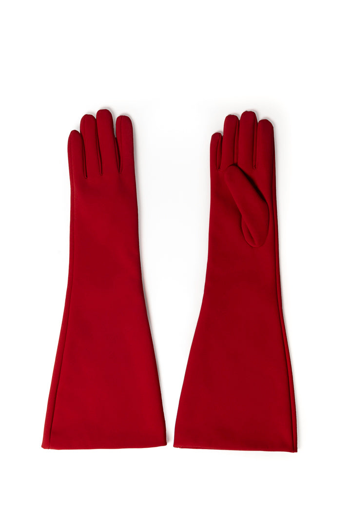 Long Red Softshell Gloves