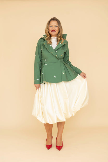 Off-White Balloon Knee-Length Skirt