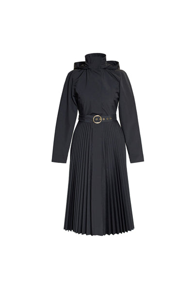Black Sway black waterproof women's coat isolated on light background